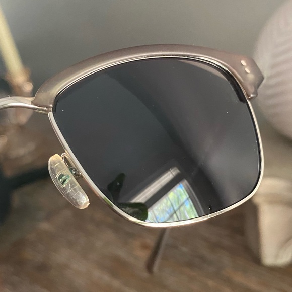 Cole Haan Mens Polarized Sunglasses Partial Frame Matte Grey Accessories - Picture 8 of 15